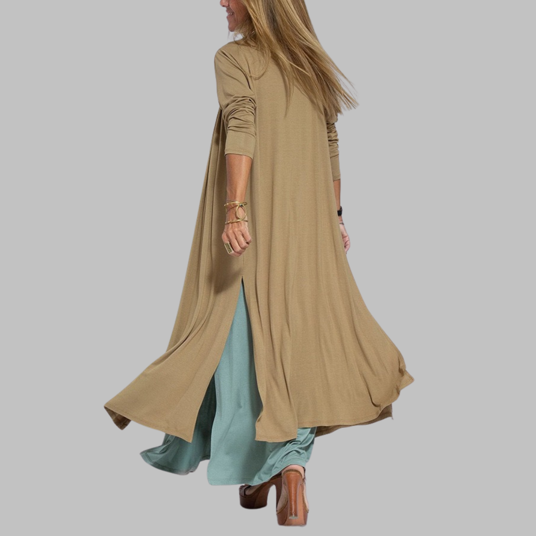 Jana | Elegant maxikjole + matchende cardigan GAVE SOM GAVE