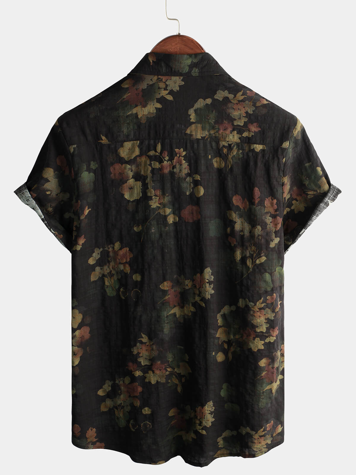 SVEN™ | HERRENS CASUAL COTTON STRANDSKJORTE MED KORTE ÆRMER