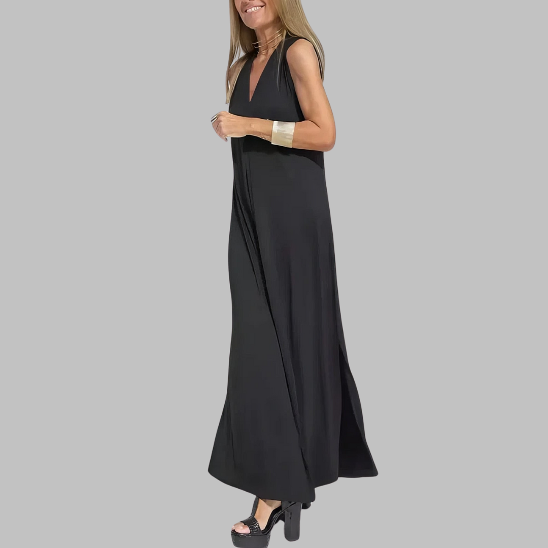 Jana | Elegant maxikjole + matchende cardigan GAVE SOM GAVE