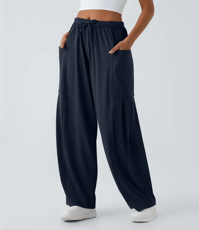 Serena | Wide Women’s Pants with Elastic and Modern Fit