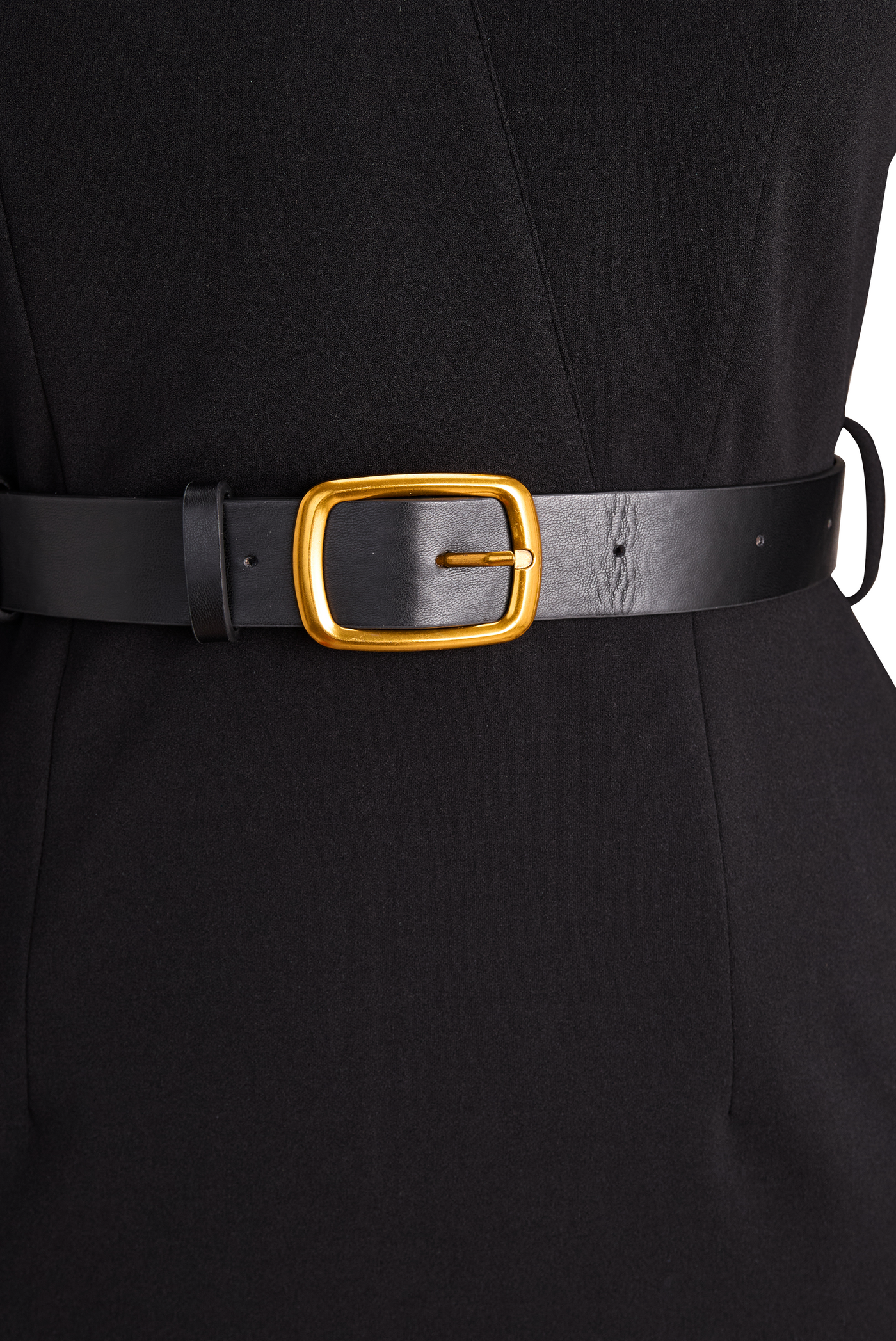 Mira | Modern Black Women’s Dress with Stand Collar