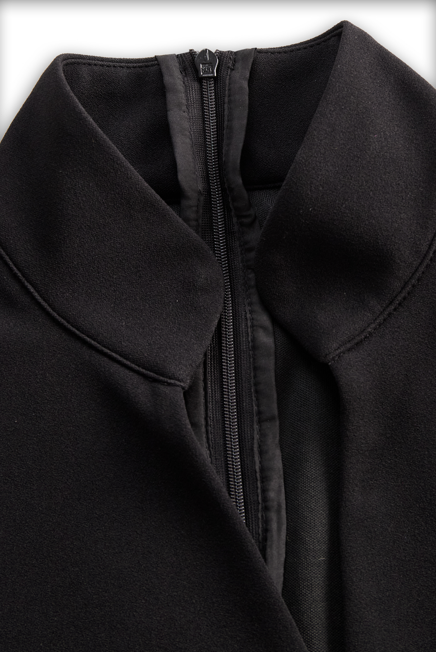 Mira | Modern Black Women’s Dress with Stand Collar