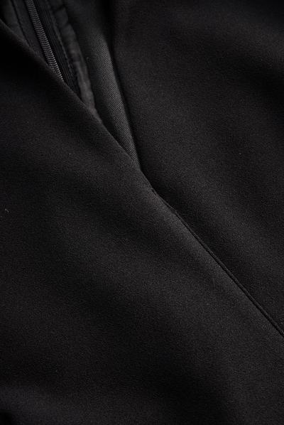Mira | Modern Black Women’s Dress with Stand Collar
