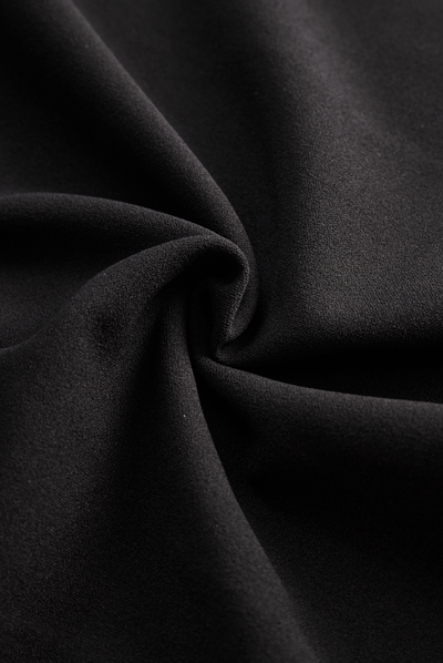 Mira | Modern Black Women’s Dress with Stand Collar