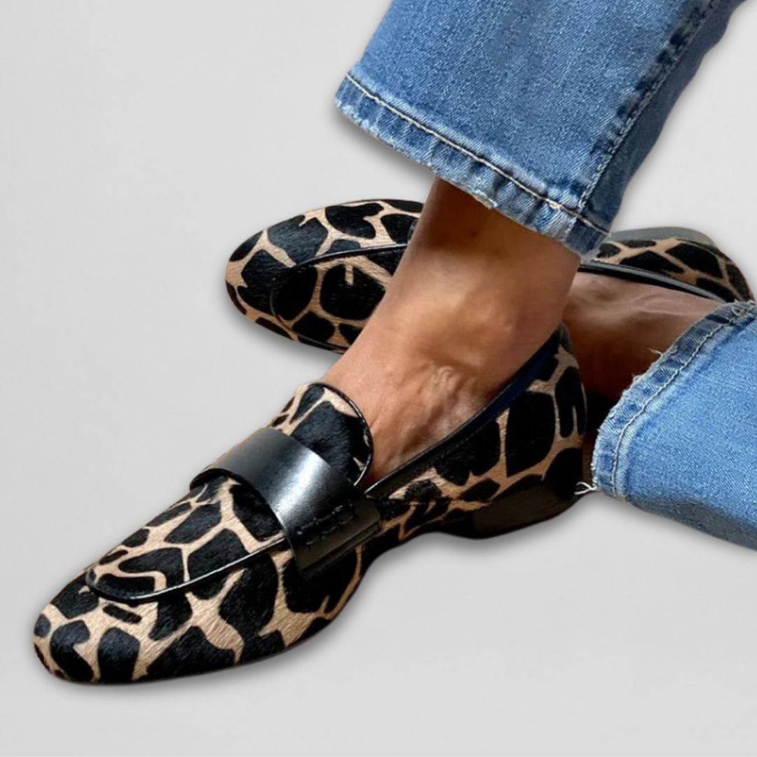 DAPHNE | Animal Print Loafers with Stylish Design
