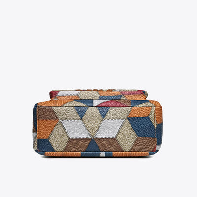 CELINA | Patchwork Bag in Vegan Leather