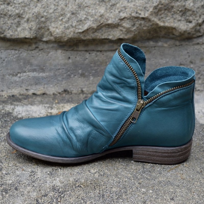 MATHIS | Premium Leather Boots with Zipper Detail