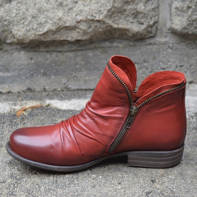 MATHIS | Premium Leather Boots with Zipper Detail