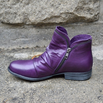 MATHIS | Premium Leather Boots with Zipper Detail
