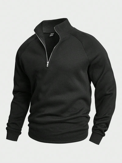 Marcus | Casual Knit Sweater with Half Zipper Design