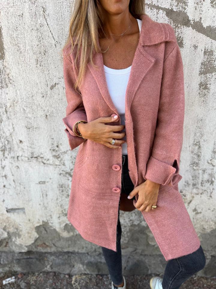 Ivanka | Long Coat with Cuffs in Casual Look