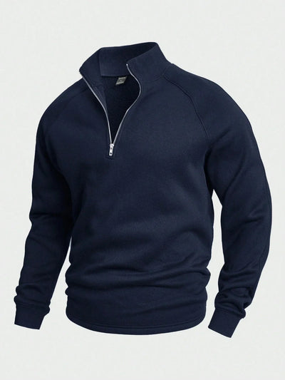 Marcus | Casual Knit Sweater with Half Zipper Design