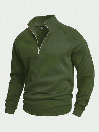 Marcus | Casual Knit Sweater with Half Zipper Design