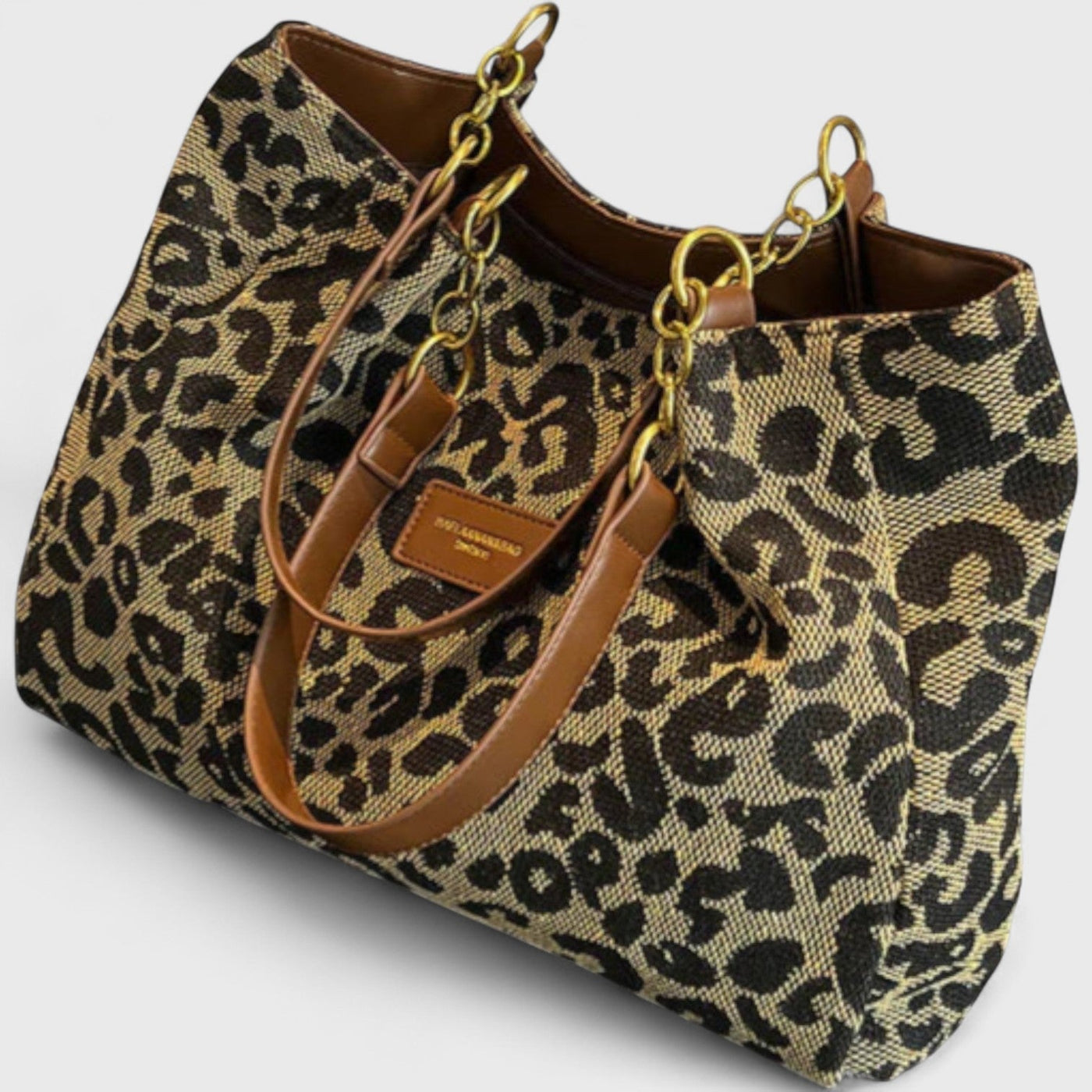 SELENE | Large Bag with Elegant Leopard Pattern