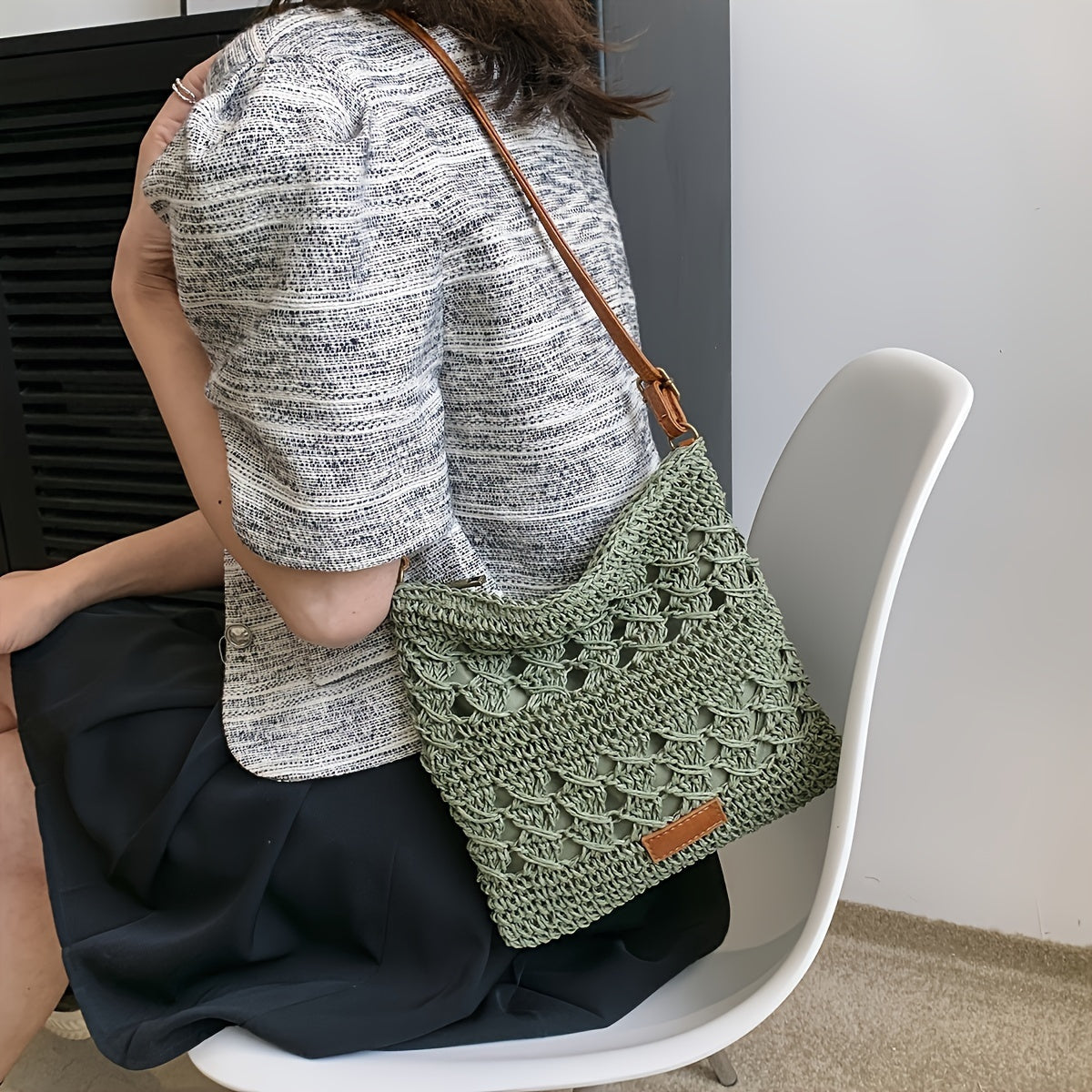 Clara | Crocheted Shoulder Bag |Stylish & Practical