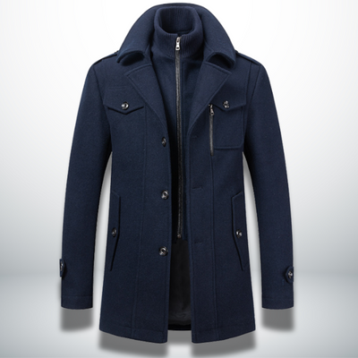 Matteo | Warm Men’s Coat with Refined Texture