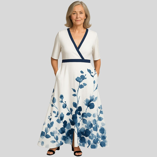 Evie | Blomsterkjole med løs silhuet