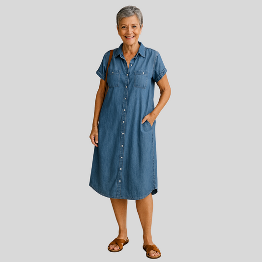 Rút | Evig denimkjole med elegant snit