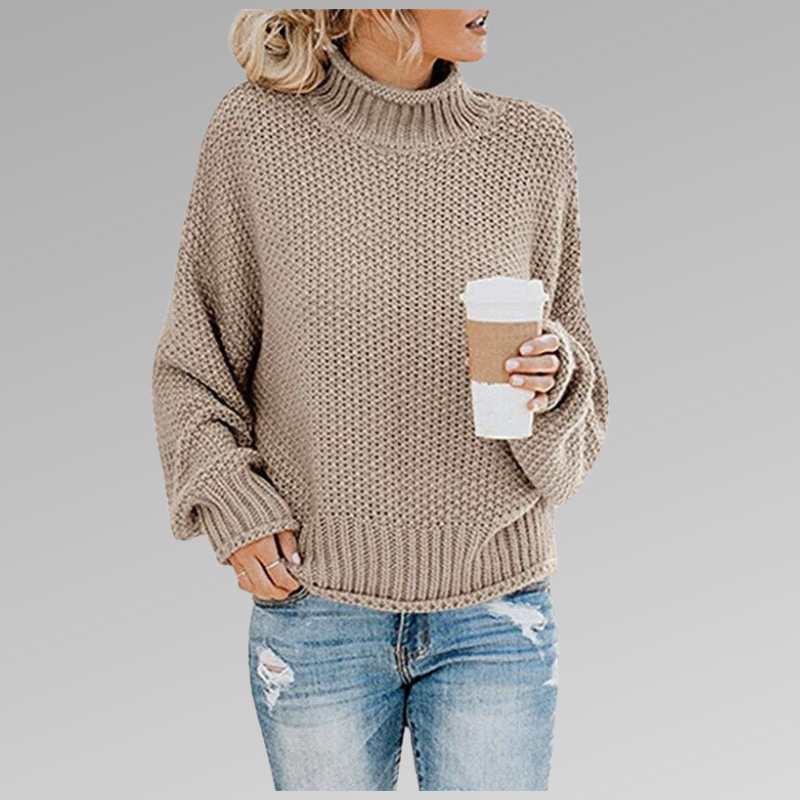 Celine | High Neck Sweater in Modern Style