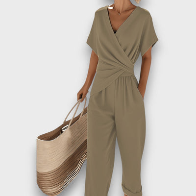 ELINA | Summer Jumpsuit with Wrap-Style Design