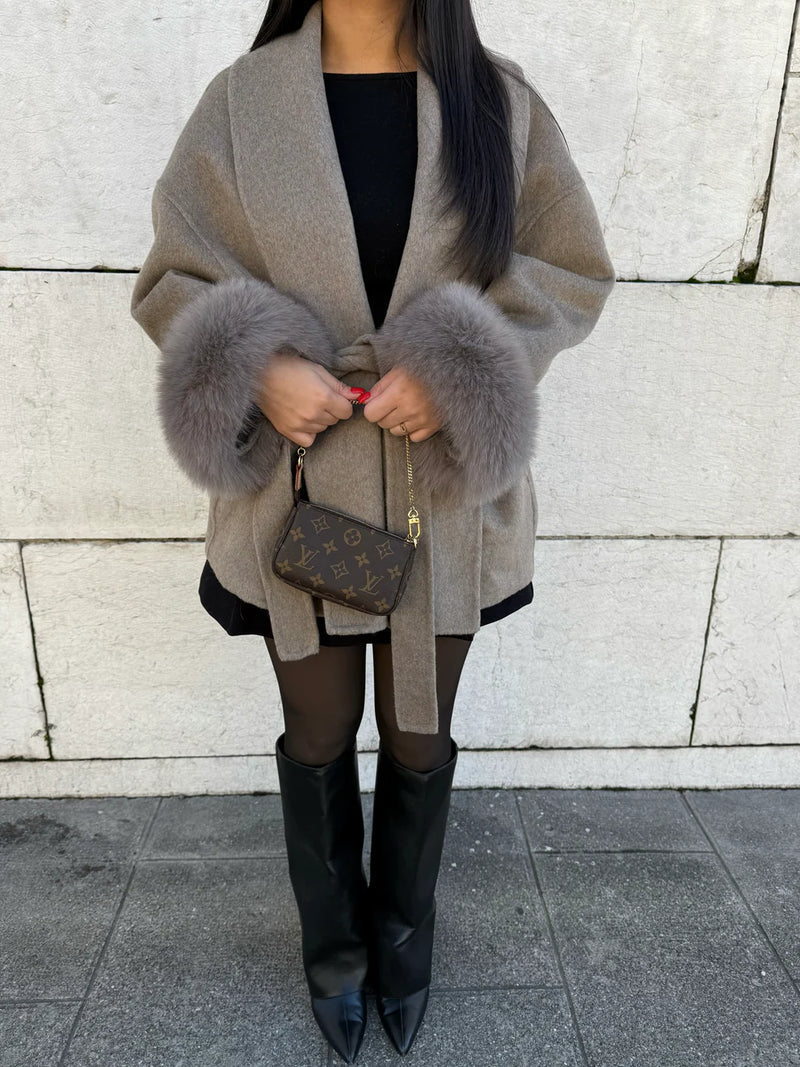 Celine | Women’s Wool Blend Coat Luxurious & Stylish