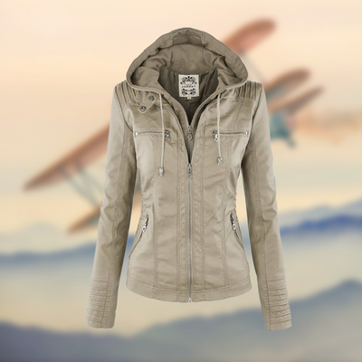 SELENE | Leather Jacket with a Chic Stylish Design