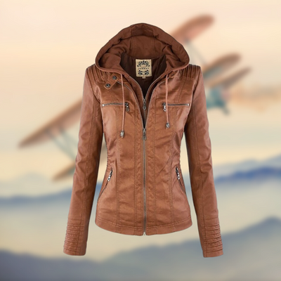 SELENE | Leather Jacket with a Chic Stylish Design