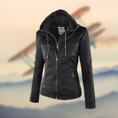 SELENE | Leather Jacket with a Chic Stylish Design