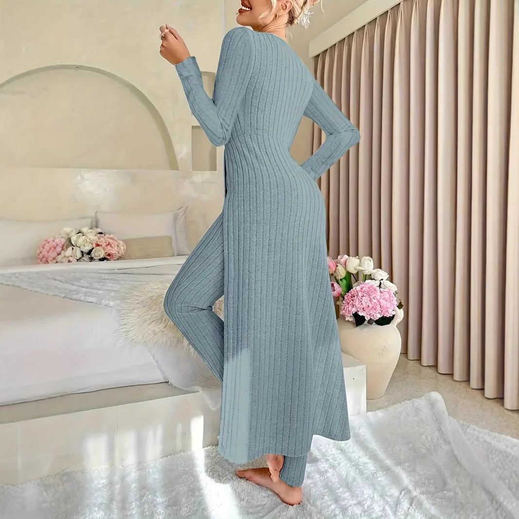 Maya | Elegant Ribbed Two-Piece Set for Women