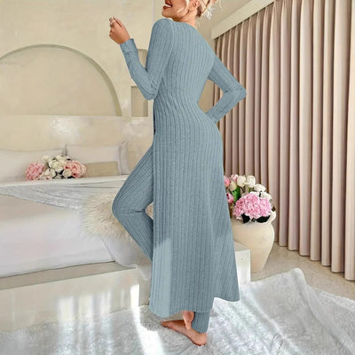Maya | Elegant Ribbed Two-Piece Set for Women