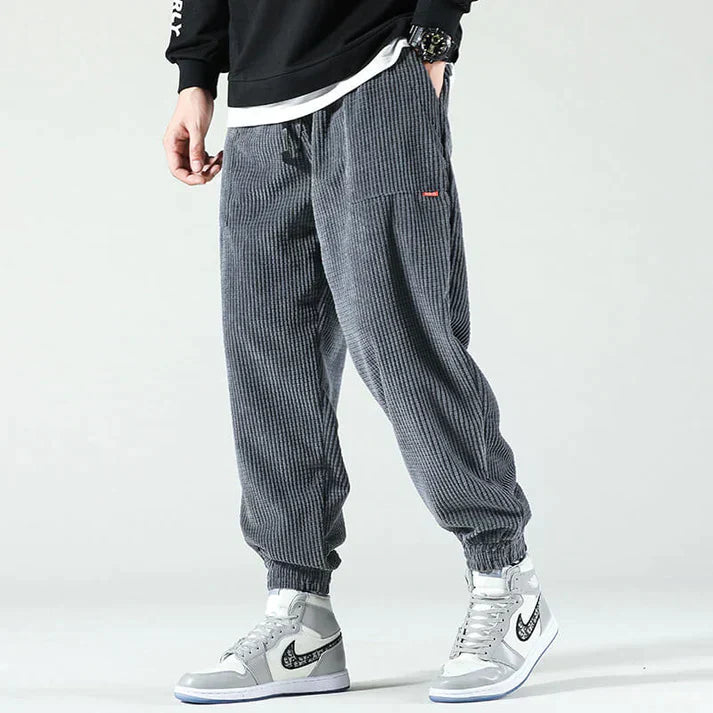 Kenji | Oversized Corduroy Pants with Stretch Waistband