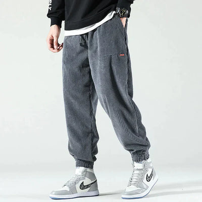 Kenji | Oversized Corduroy Pants with Stretch Waistband