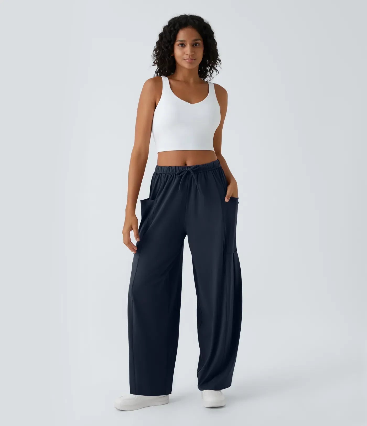 Serena | Wide Women’s Pants with Elastic and Modern Fit