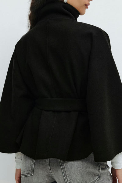 Clara | Elegant Women’s Jacket with High Neck & Belt