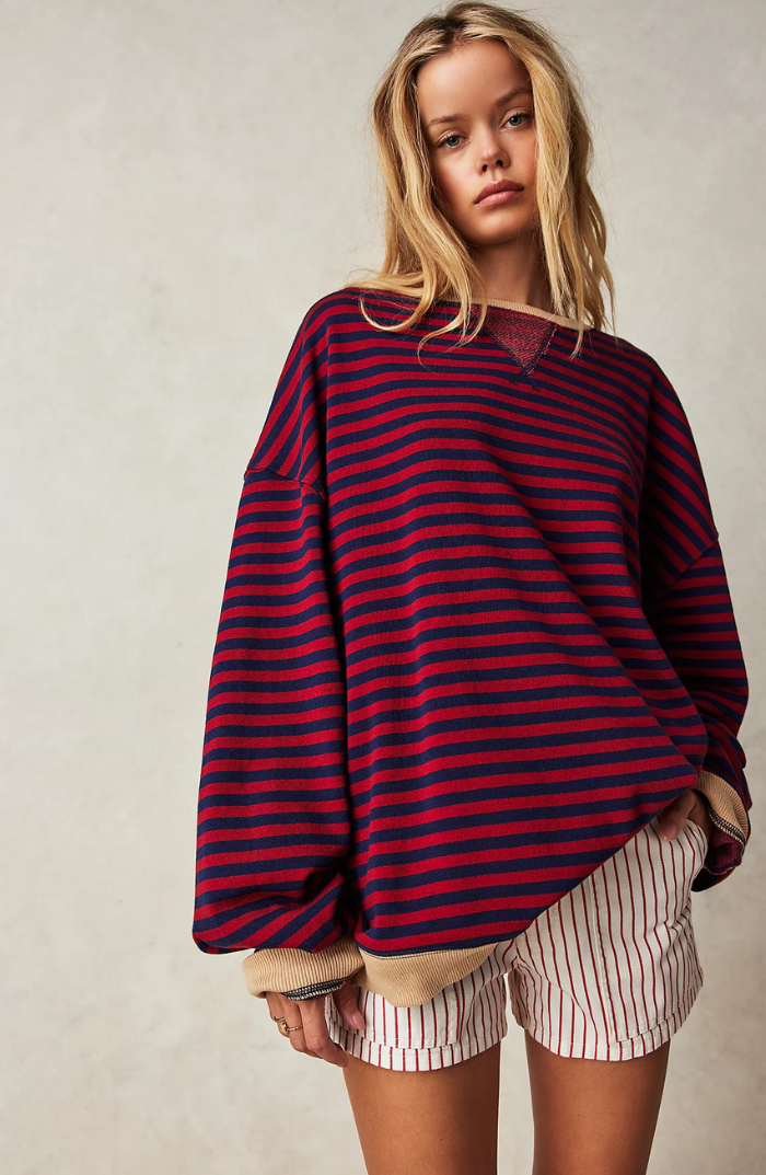 LEONIE | Striped Women’s Sweater in Oversized Fit