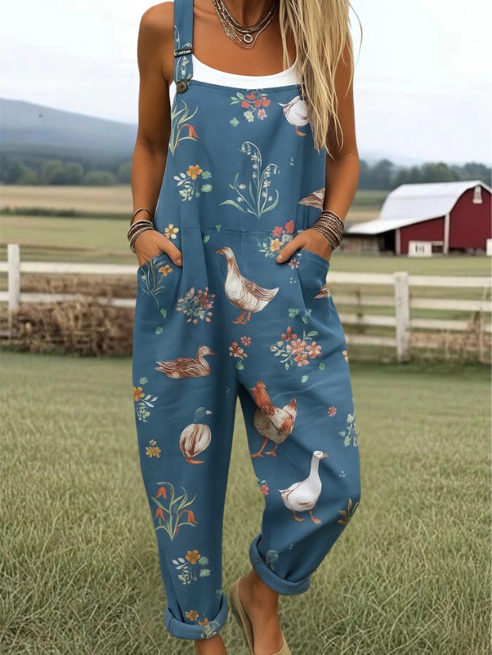 ASTRID | Stylish Jumpsuit with Vintage Print
