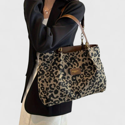 SELENE | Large Bag with Elegant Leopard Pattern