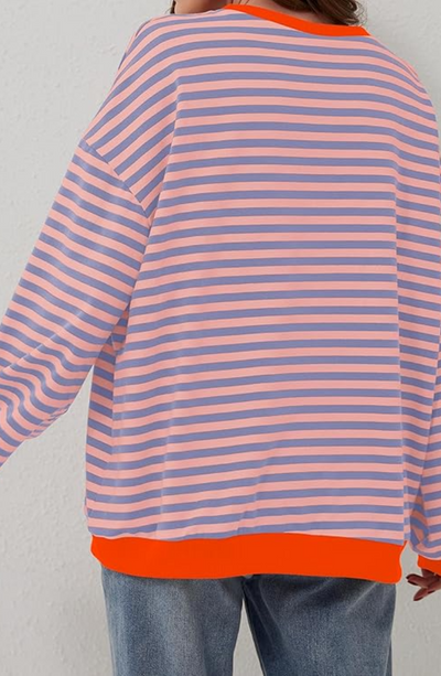 LEONIE | Striped Women’s Sweater in Oversized Fit