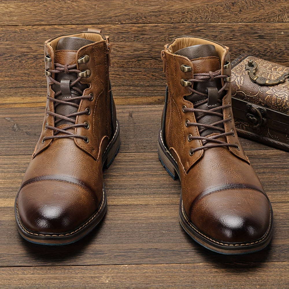 EDRIC | Classic Brogue Boots in Heritage Style