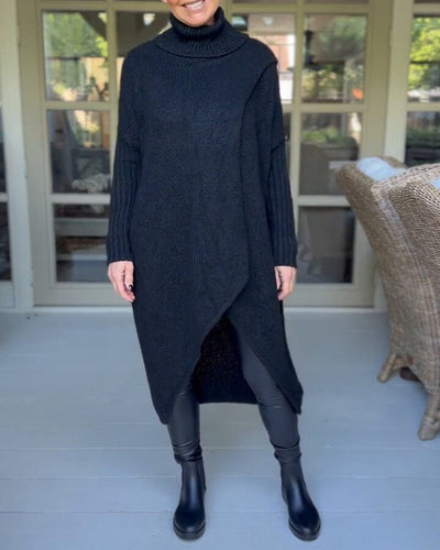 Elodie | Cozy Sweater with Stand Collar and Long Sleeves