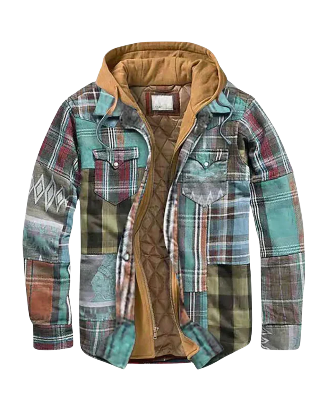 ARWEN | Patchwork Check Jacket in Modern Trend Style