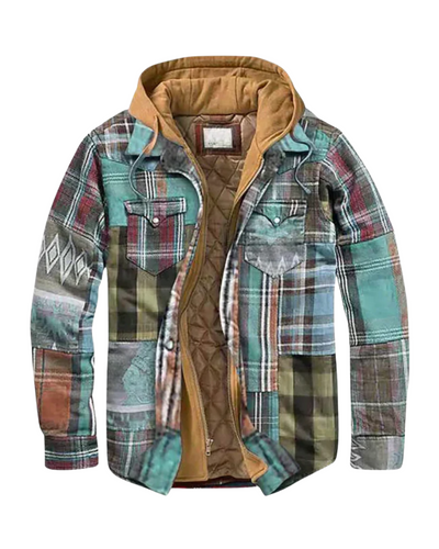 ARWEN | Patchwork Check Jacket in Modern Trend Style