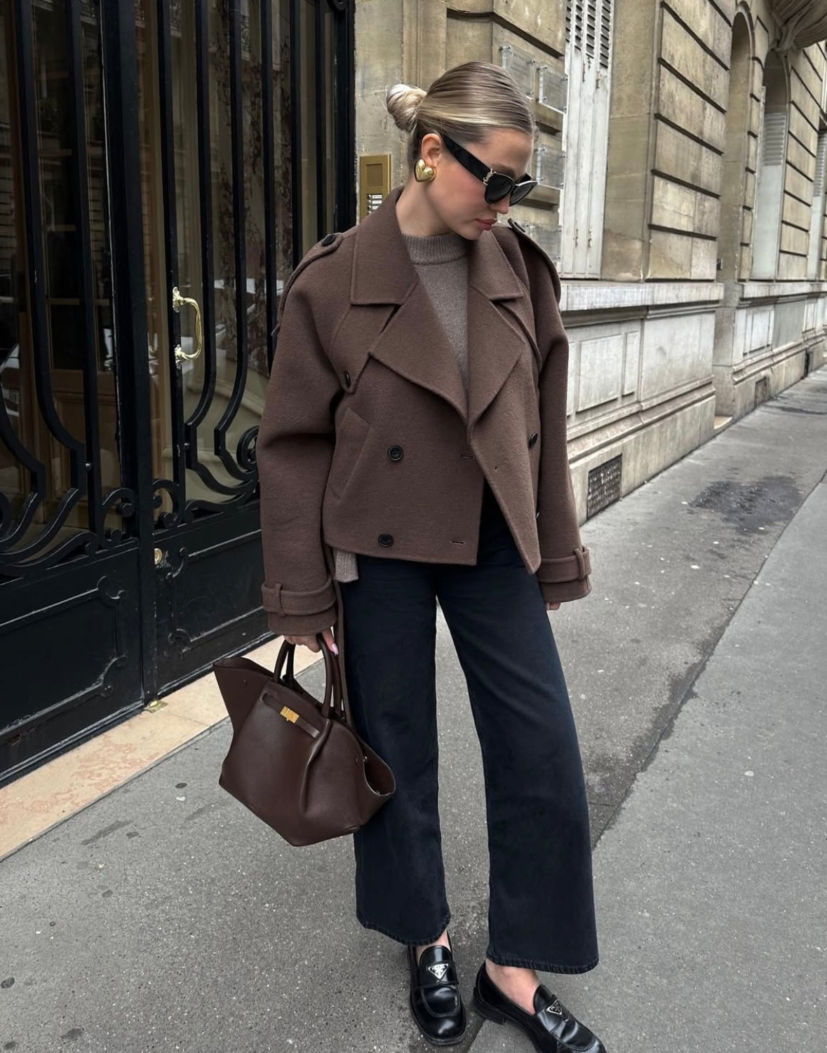 Clara | Stylish Cropped Women’s Coat with Waist Belt