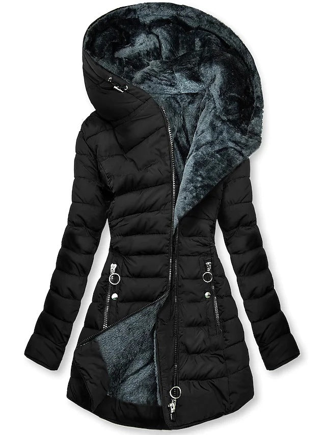 Selena | Plush Hooded Coat for Women in Winter Style