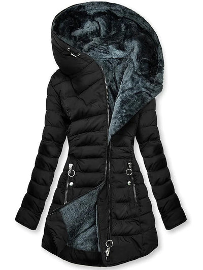 Selena | Plush Hooded Coat for Women in Winter Style