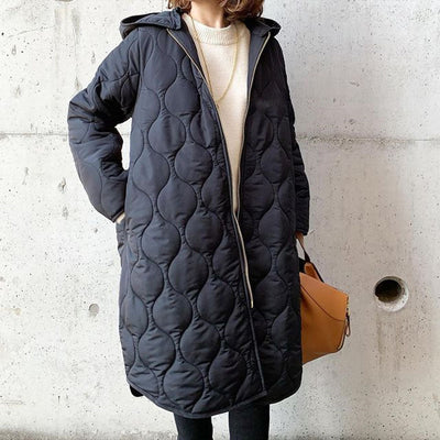 Elodie | Warm Quilted Women’s Coat with Hood