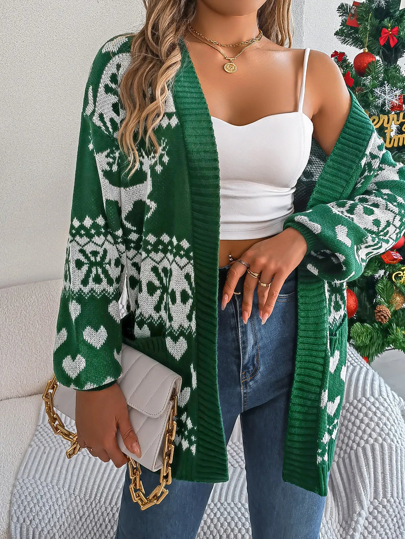 Ethan | Christmas Knit Cardigan Sweater