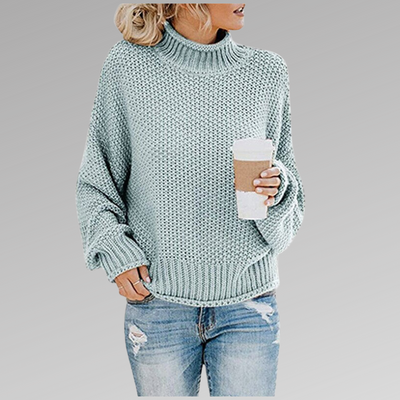 Celine | High Neck Sweater in Modern Style