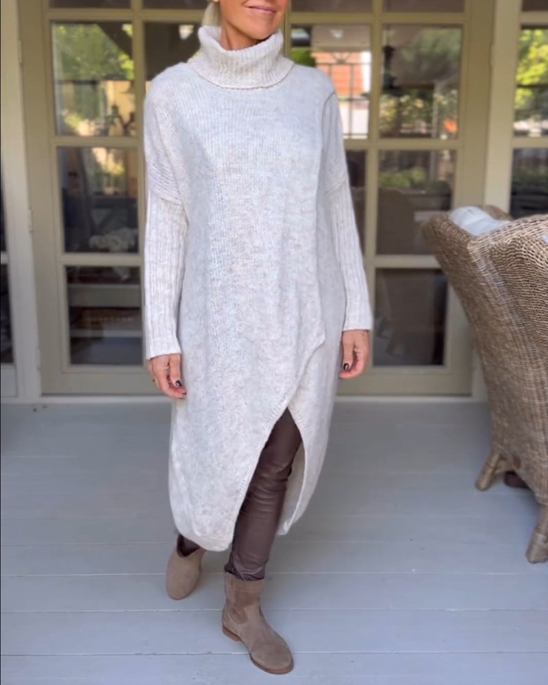 Elodie | Cozy Sweater with Stand Collar and Long Sleeves
