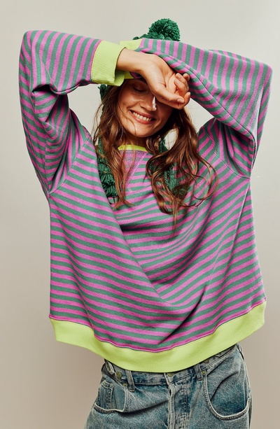 LEONIE | Striped Women’s Sweater in Oversized Fit